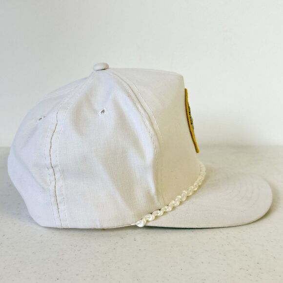 Vintage Ducks Unlimited Hat White‎ Rope Snapback Cap DU Double Duck Heads - Picture 2 of 7